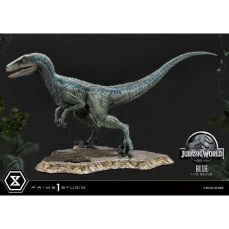 Statue Blue Jurassic World bouche ouverte 1/10