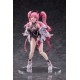 Estatua de PVC de Arisa de 26 cm con cabello rosa y chaqueta blanca