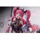 Estatua de PVC de Arisa de 26 cm con cabello rosa y chaqueta blanca
