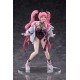 Estatua de PVC de Arisa de 26 cm con cabello rosa y chaqueta blanca