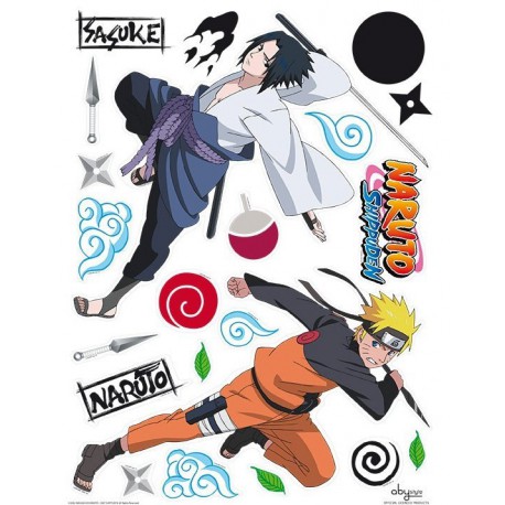 Set pegatinas Naruto Shippuden x2