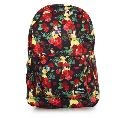 Mochila Rosa Roja Loungefly Bella y Bestia