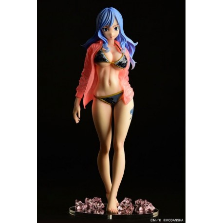 Statue de Jubia Lokser de Fairy Tail en bikini noir, 25 cm