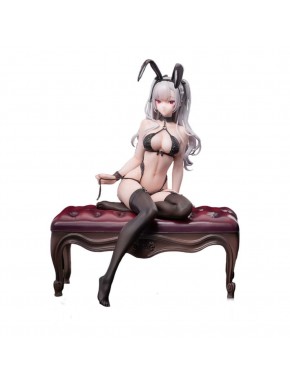 Estatua Black Bunny Girl Tana 1/7 PVC con orejas de conejo