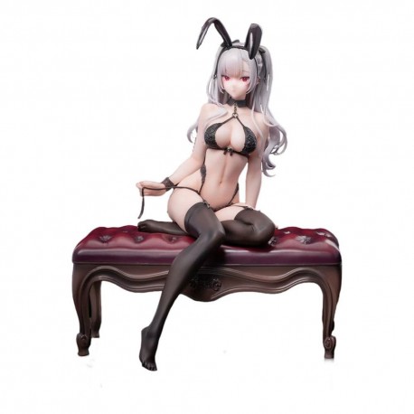 Estatua Black Bunny Girl Tana 1/7 PVC con orejas de conejo