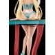 Estatua Regina Mercedes disfraz conejo 27 cm