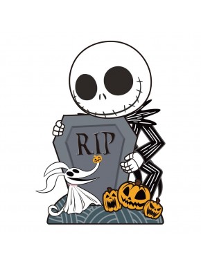 Hucha Jack Skellington Deluxe con lápida y calabazas