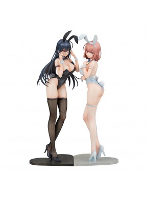 Estatuas Black Bunny Aoi y White Bunny Natsume de 30-31 cm