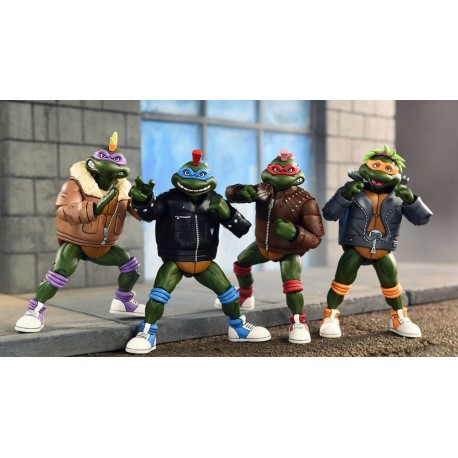 Figuras de acción Punk Turtles de Tortugas Ninja con accesorios