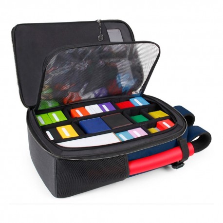 Mochila azul para coleccionistas de cartas Enhance TCG