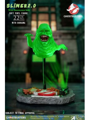 Statue de Slimer 2.0 Ghostbusters avec base LED