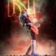 Statue de The Spaceman de Kiss avec guitare orange