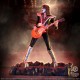 Statue de The Spaceman de Kiss avec guitare orange