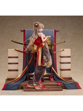 Estatua Jean Bart Azur Lane 26 cm, diseño kimono y espada