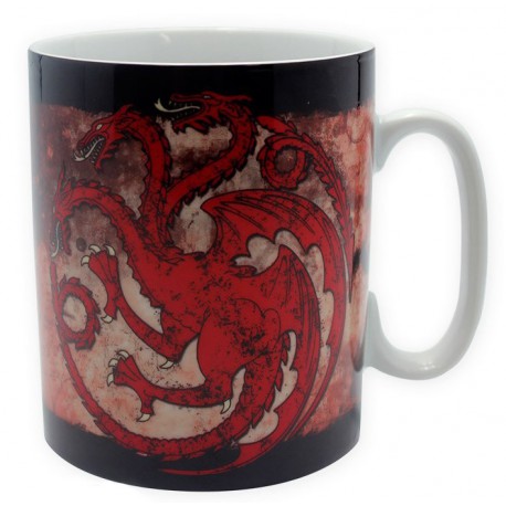 Taza Grande Juego de Tronos Targaryen Fire and Blood