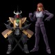 Figura articulada Oni Mashou Shuten de 15 cm con armadura marrón y negra