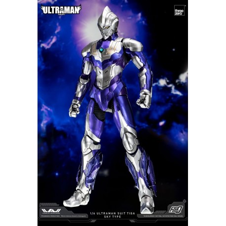 Figura Ultraman FigZero Suit Tiga Sky Tipo, 31 cm