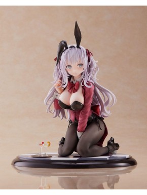 Estatua Bunny Chan 20 cm en PVC con atuendo rojo