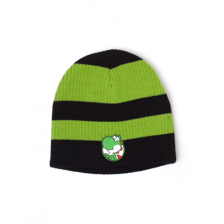 Gorro Yoshi verde e preto do Super Mario