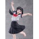 Statue Komichi Akebi en uniforme scolaire avec effet d'eau