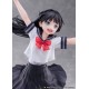 Statue Komichi Akebi en uniforme scolaire avec effet d'eau