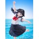 Statue Komichi Akebi en uniforme scolaire avec effet d'eau