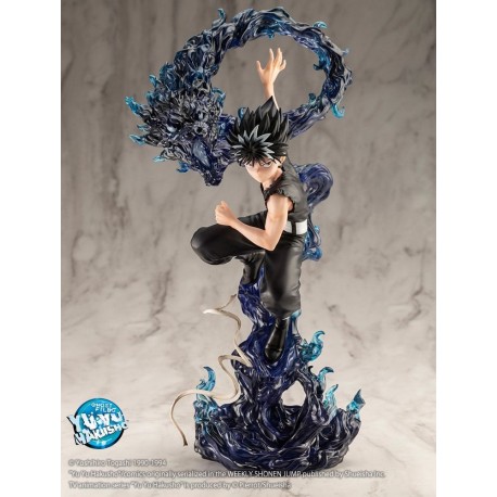 Estatua de Hiei de Yu Yu Hakusho en PVC con efectos azules