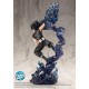 Estatua de Hiei de Yu Yu Hakusho en PVC con efectos azules
