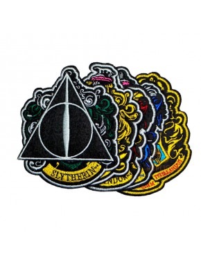 6 Embroidered Patches Houses Harry Potter