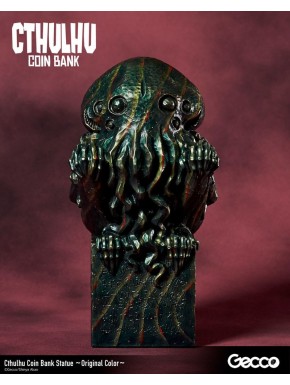 Hucha Estatua Cthulhu de H.P. Lovecraft en color original de 24 cm