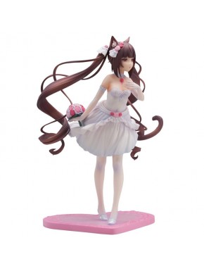 Estatua de PVC de Chocola de Nekopara, vestido blanco
