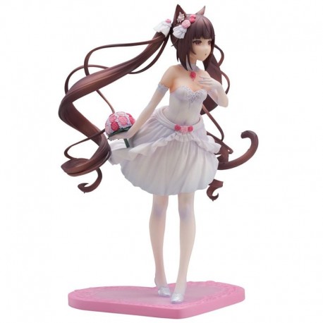 Estatua de PVC de Chocola de Nekopara, vestido blanco