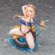 Estatua de Kumano Azur Lane en bañador azul con flotador
