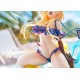 Estatua de Kumano Azur Lane en bañador azul con flotador