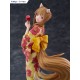 Estatua de Holo en yukata amarillo de Spice and Wolf