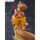 Estatua de Holo en yukata amarillo de Spice and Wolf