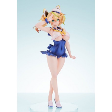 Estatua de Gene Phantasy Star Online 2 en traje azul