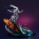 Estatua PVC de Sirvine de Aura Battler Dunbine en pose dinámica.