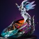 Estatua PVC de Sirvine de Aura Battler Dunbine en pose dinámica.