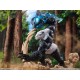 Estatua Panda Jujutsu Kaisen PVC 34 cm con efectos