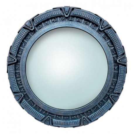 Miroir mural Stargate de 50 cm avec bordure en polystone