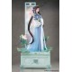 Estatua Ling-Er de The Legend of Sword and Fairy en tonos celestes