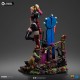 Estatua de Harley Quinn de Iron Studios con detalles coloridos