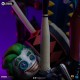 Estatua de Harley Quinn de Iron Studios con detalles coloridos