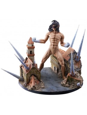 Estatua de Eren Jaeger como Titán de Attack on Titan