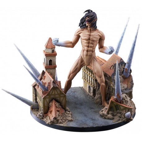 Statue de forme Titan d'Eren Jaeger de L'Attaque des Titans