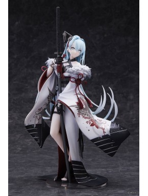 Estatua Gyoso Uchikake de PVC 25 cm con katana