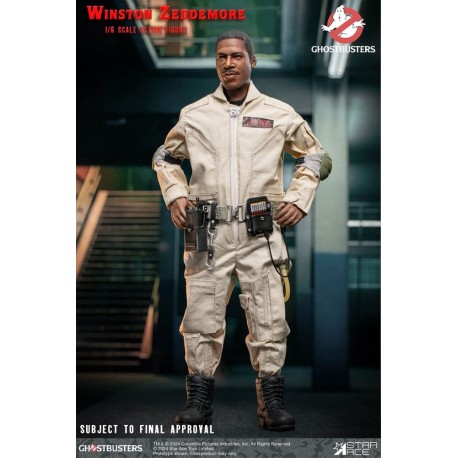 Figura articulada de Winston Zeddemore de Ghostbusters 1984
