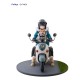 Estatua de Rin Shima en scooter de Laid Back Camp