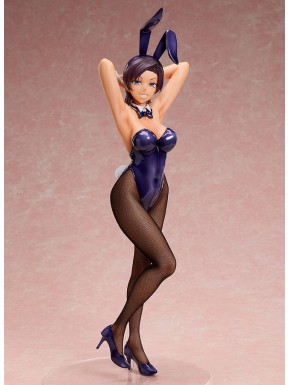 Estatua de Sae Hinata con traje de conejita púrpura